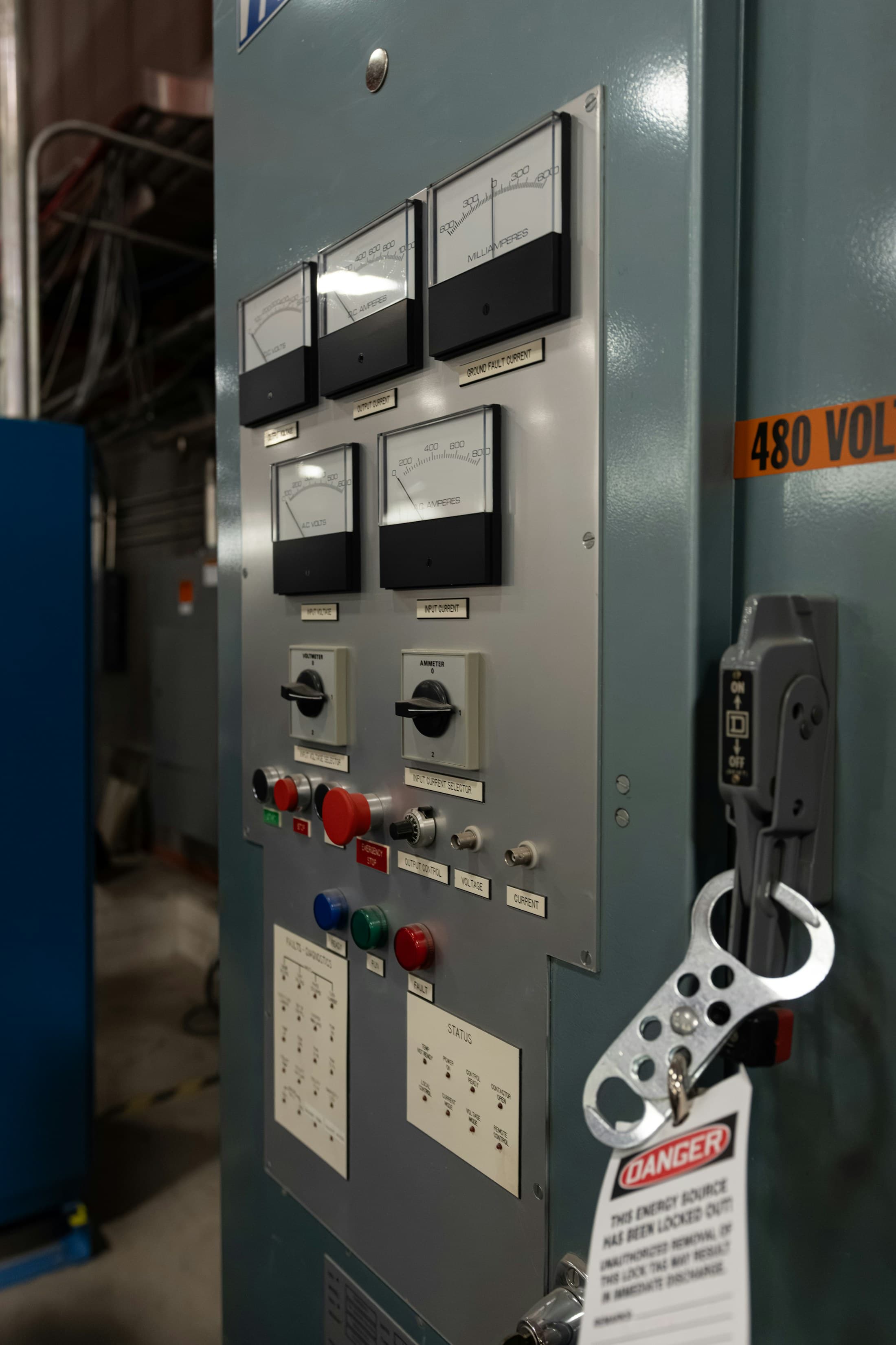 Electrical control panel representing a prepared Central Okanagan service visit